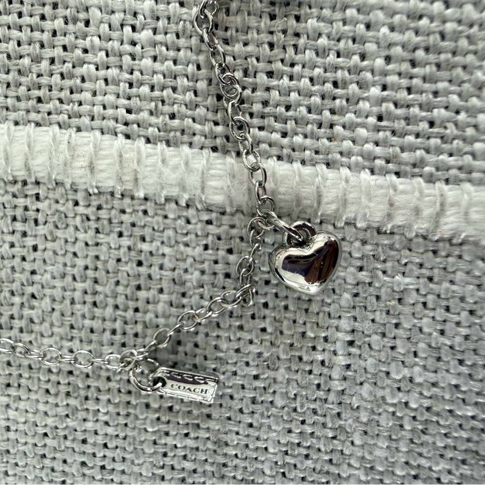 Coach charm silver bracelet with dust bag - Picture 7 of 11